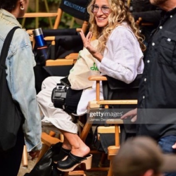 Swedish Hasbeens NWT Cognac Wrinkle Slip Inn Clog Comfortable and Fun Boho ❤️ - Picture 9 of 14